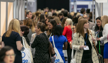 Crowds of visitors at Women in Business Expo at Farnborough in October 2019